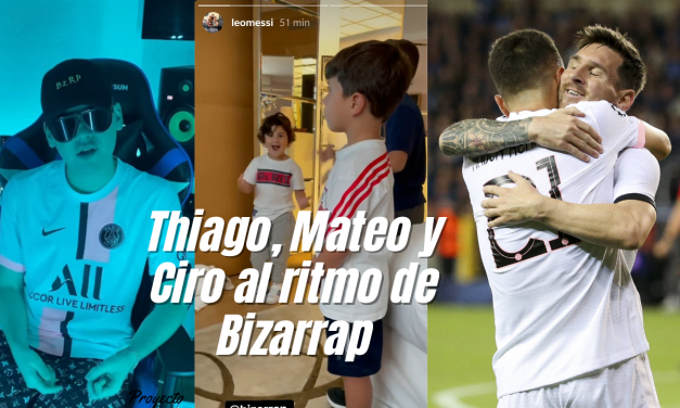 PSG: ¡Lo mejor que vas a ver en el día! Los hijos de Messi bailando al ritmo de Bizarrap