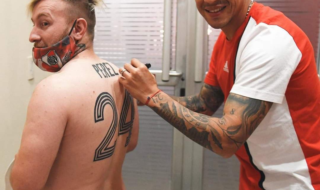 Argentina: el espectacular tatuaje que firmó Enzo Pérez en la previa de River – Talleres