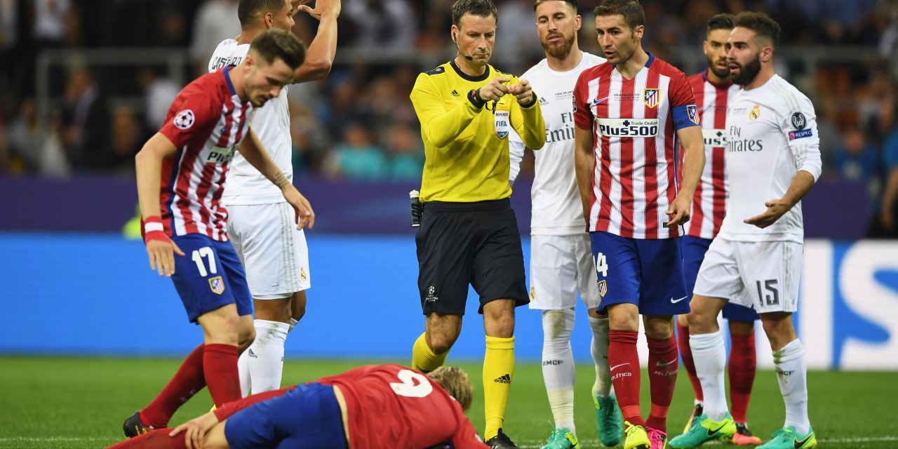 Escándalo total en la Champions League: un árbitro reconoció haberse equivocado intencionalmente en la final entre Atlético Madrid y Real Madrid