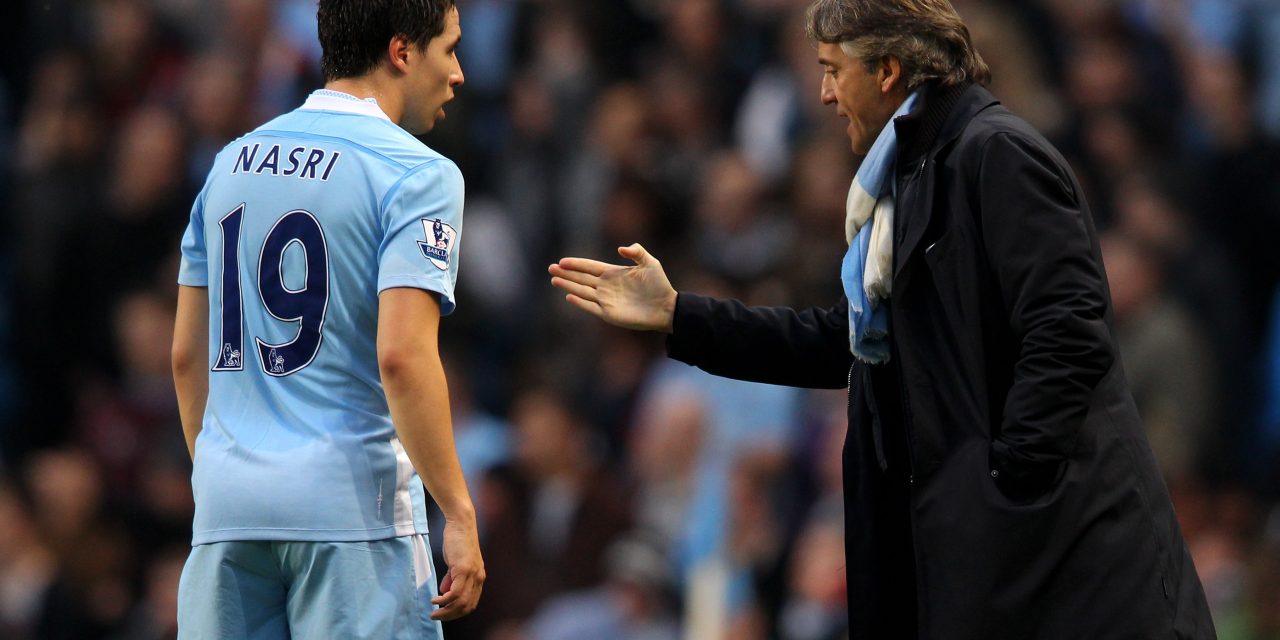 Premier League: Nasri contó su dura pelea con Mancini en el Manchester City