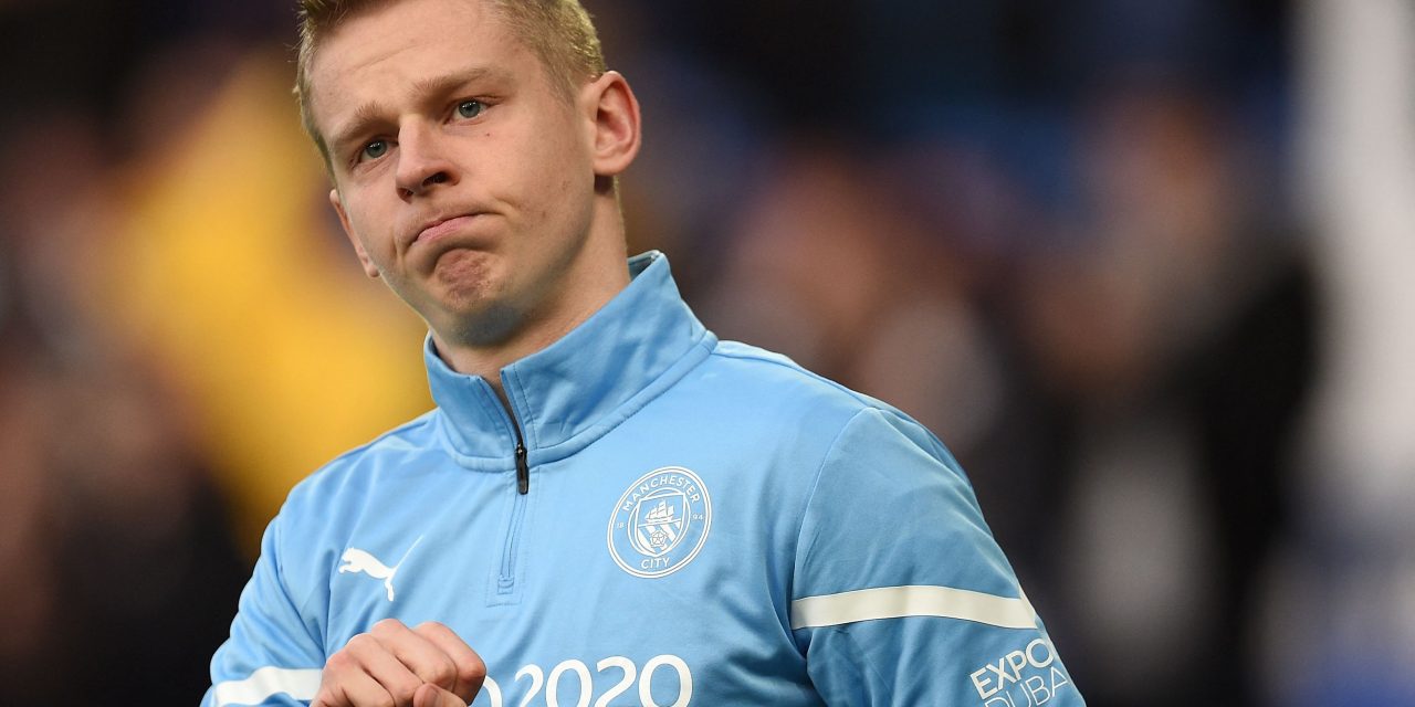 Se largó a llorar en medio del homenaje a las víctimas de la guerra entre Rusia y Ucrania: La tremenda emoción de Oleksandr Zinchenko en el partido del Manchester City