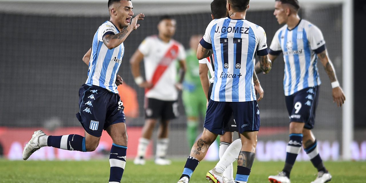 Fue la figura de Racing ante River y lanzó «Le damos mucho valor a cómo nos recuperamos y nos plantamos en esta cancha»