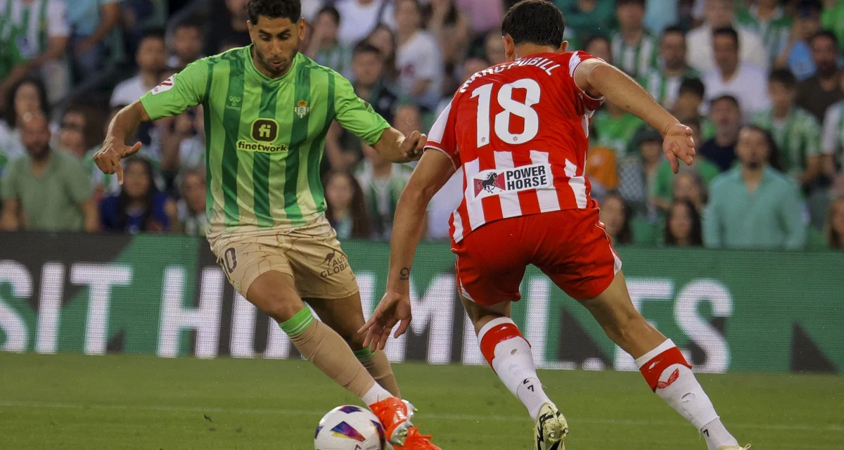 Crónica: Real Betis Balompié 3-2 UD Almería: El Betis acaricia Europa tras vencer a un correoso Almería