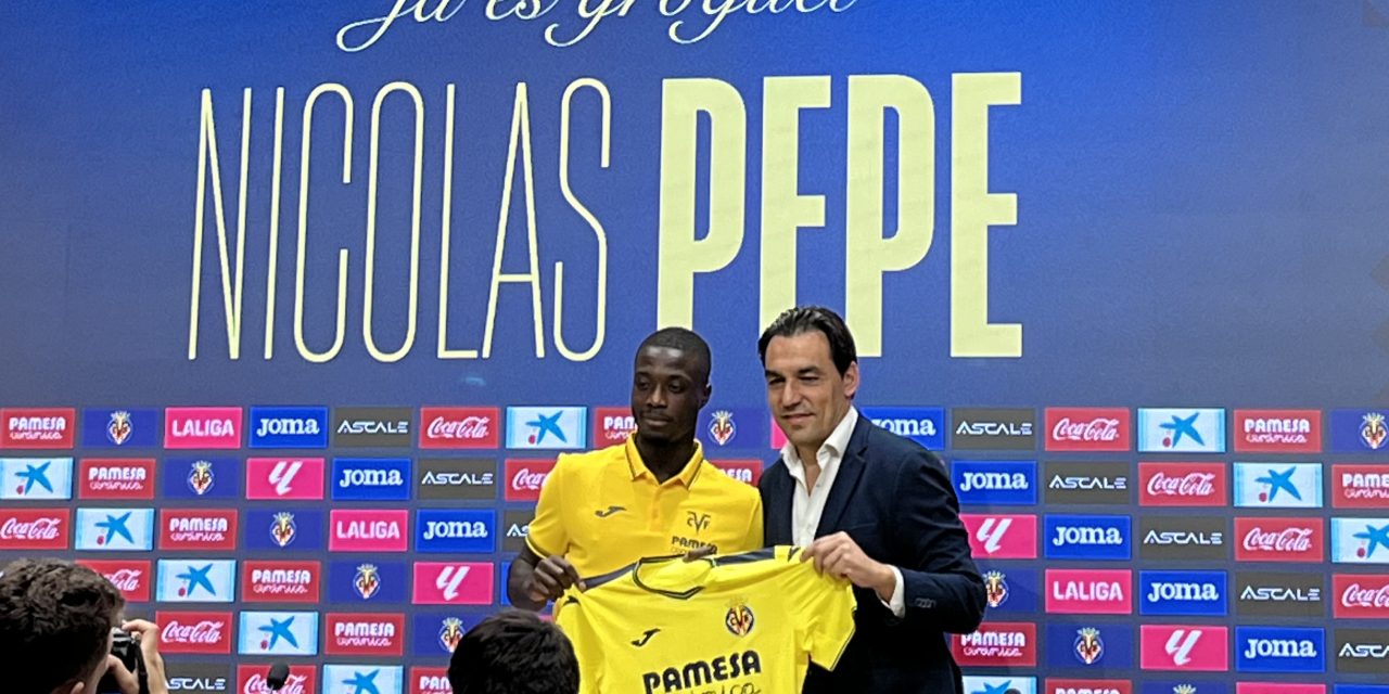 Nicolas Pépé, presentado con el Villarreal CF